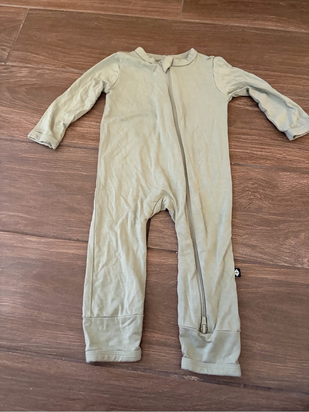 Kyte BABY Sage Green Zippered One-Piece- Size 3-6 mos